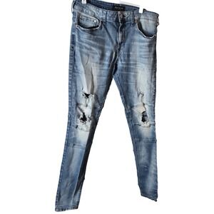 Pacsun Los Angeles jeans distressed Woman's Stacked Skinny Active Streatch32x32